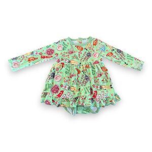 Showstoppers ELF Twirl Dress with Bodysuit 12-18 Months VGUC Christmas Dress